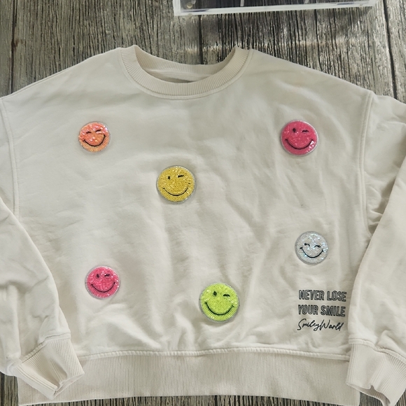 Zara Sweater with Colorful Smileys for girls - Picture 1 of 8